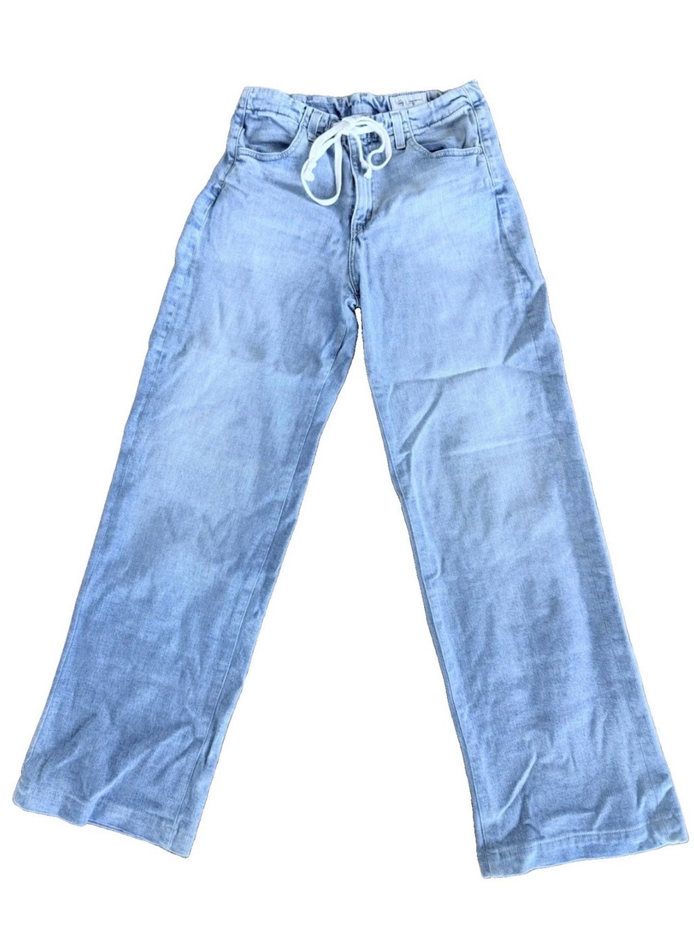 AG Stella Cinched Palazzo Jeans • Serendipity • Size 26 • Low Slung • Drawstring